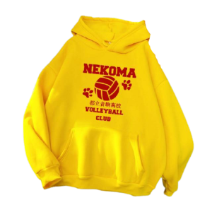 Hoodie Nekoma Club HS0911 Yellow / S Official HAIKYU SHOP Merch